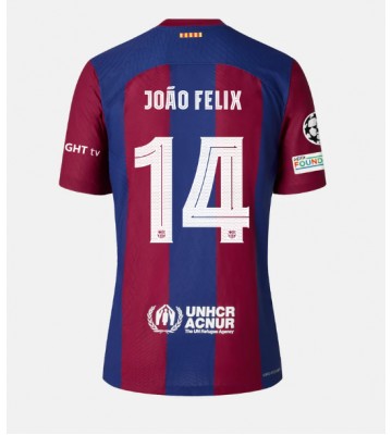 Barcelona Joao Felix #14 Replica Home Stadium Shirt 2023-24 Short Sleeve